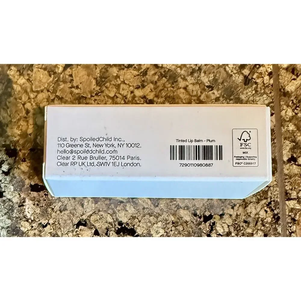 Spoiled Child Conditioning Tinted Lip Balm PLUM - 4g/.14oz - Italy - Full Size
